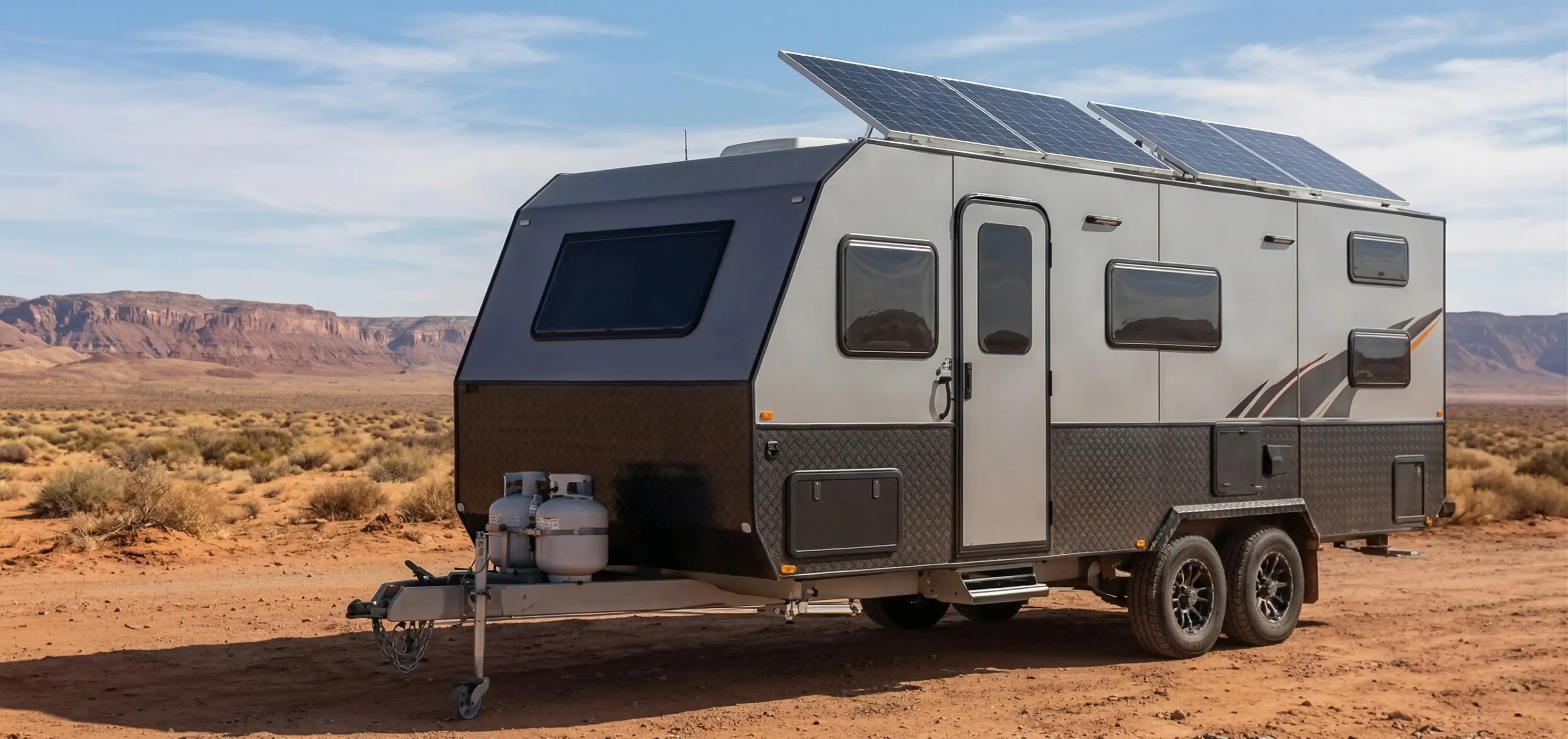 صورة تعبر عن خدمات المباني المعدنية والكرفانات